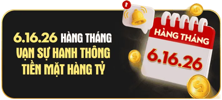 Thưởng nạp lại cho các lần nạp tiền tiếp theo
